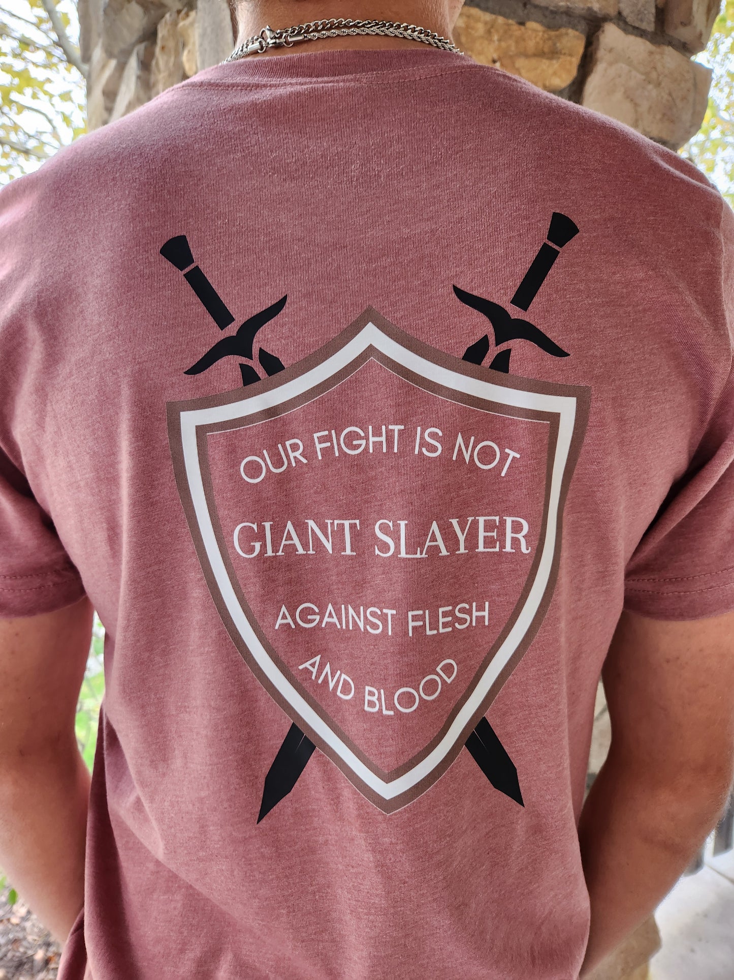 Giant Slayer T-shirt (Heather Mauve)